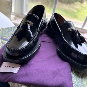Black loafers